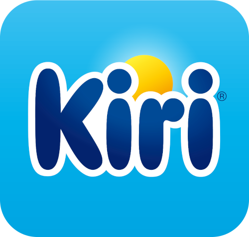 Logo Kiri avec un soleil jaune sur un fond bleu.