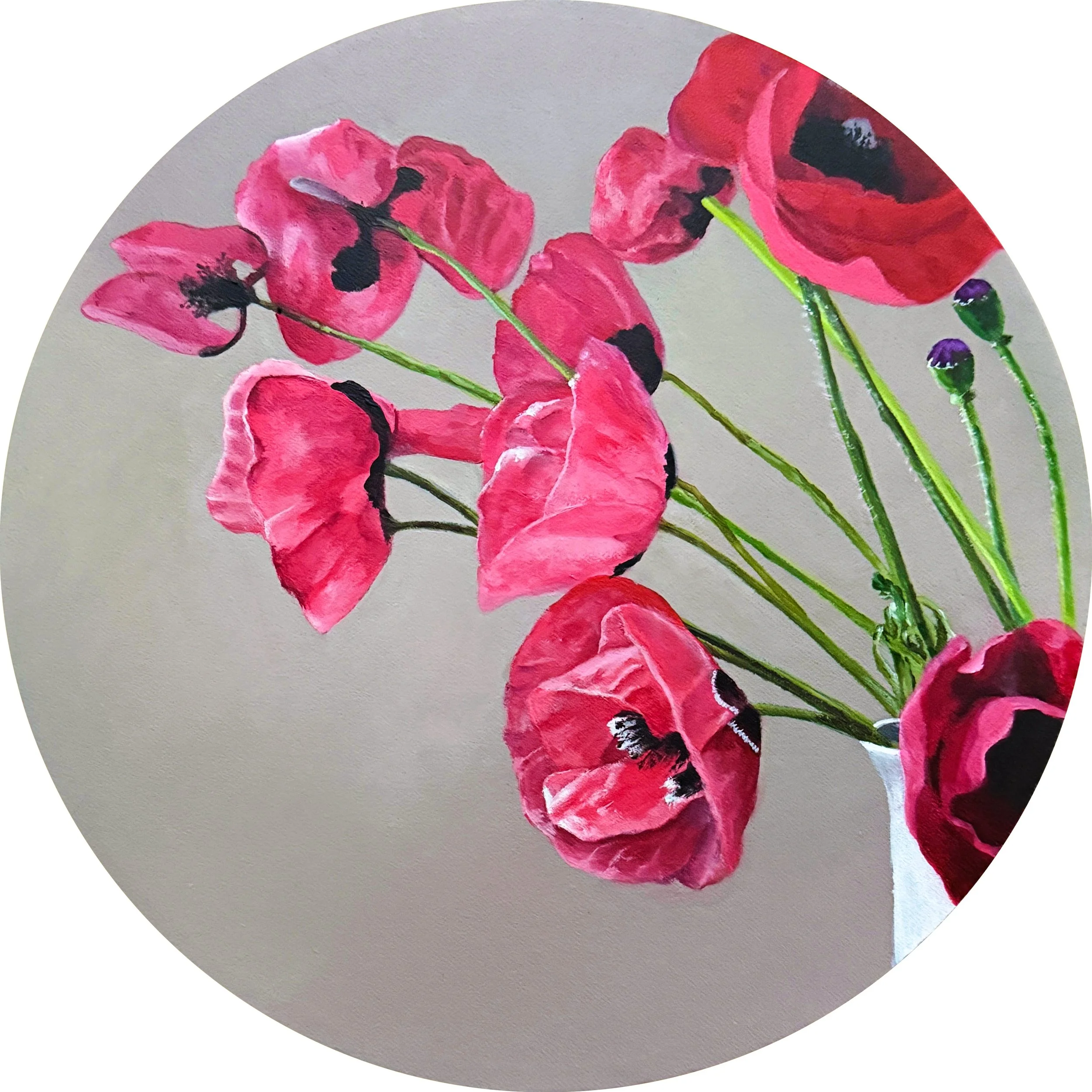 Poppies | 12" round