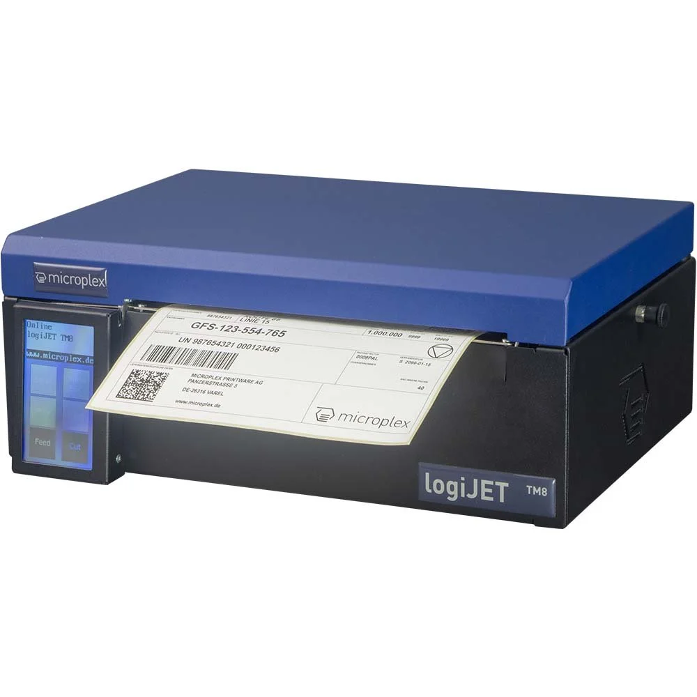 Microplex logiJET TM8 that can be fitted to a forklift truck