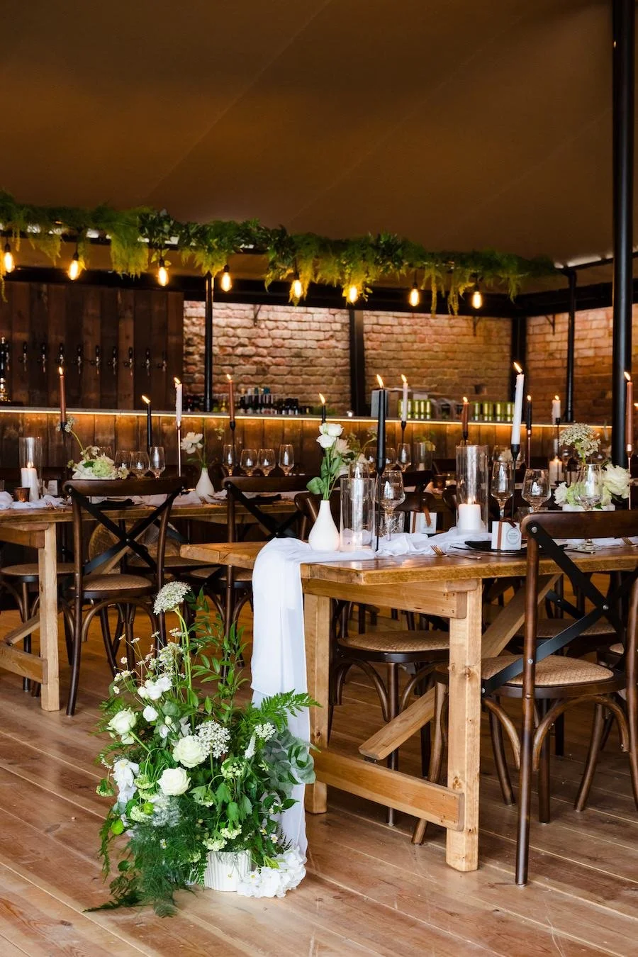 Wedding Styling for Wedding Breakfast at The Fable Yard