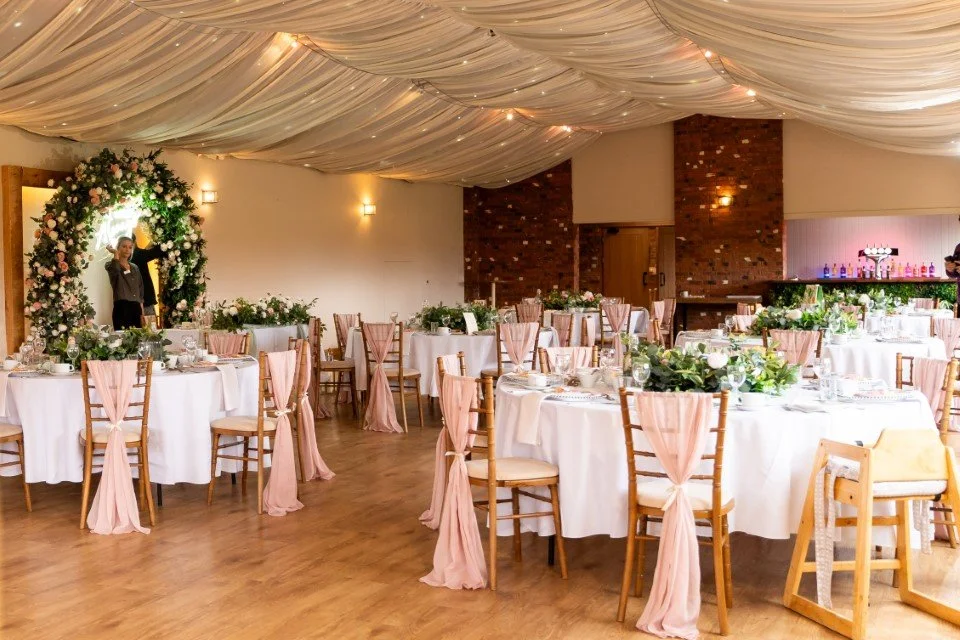 Blush pink wedding styling