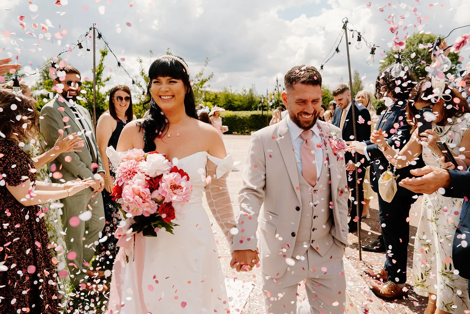Briony &amp; Alex’s Romantic Pink Wedding at The Manor, Quorn