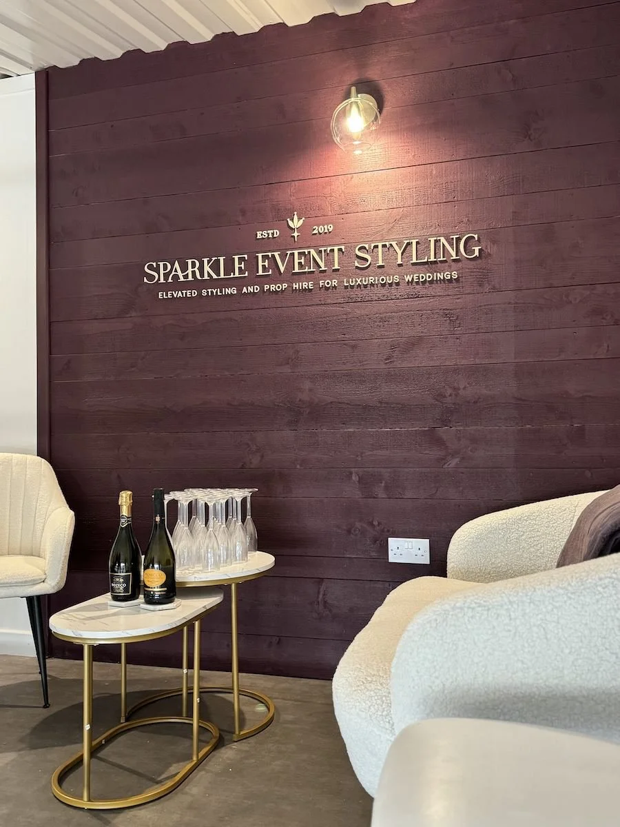 Venue Styling Set-up at our Leicestershire Show Room.