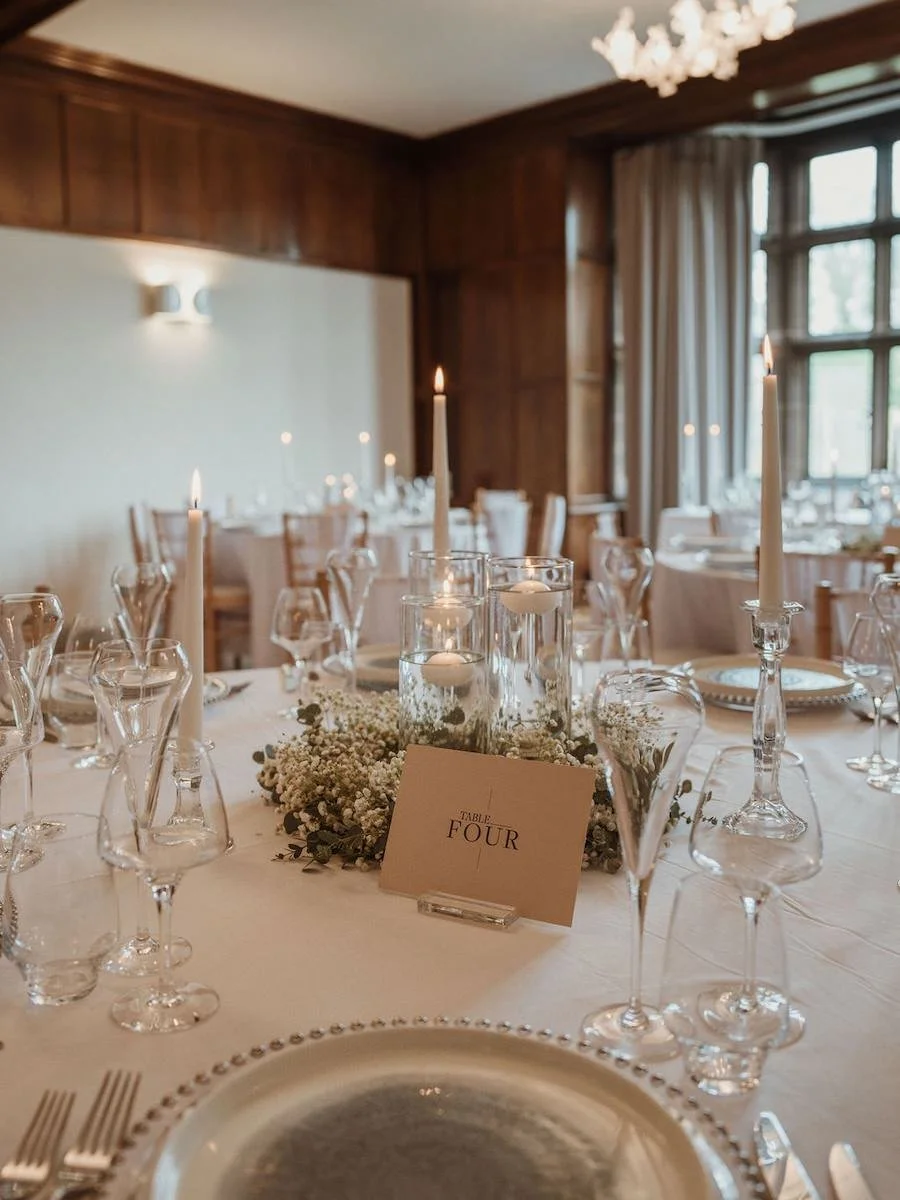 Wedding Styling for Wedding Breakfast at Salthouse