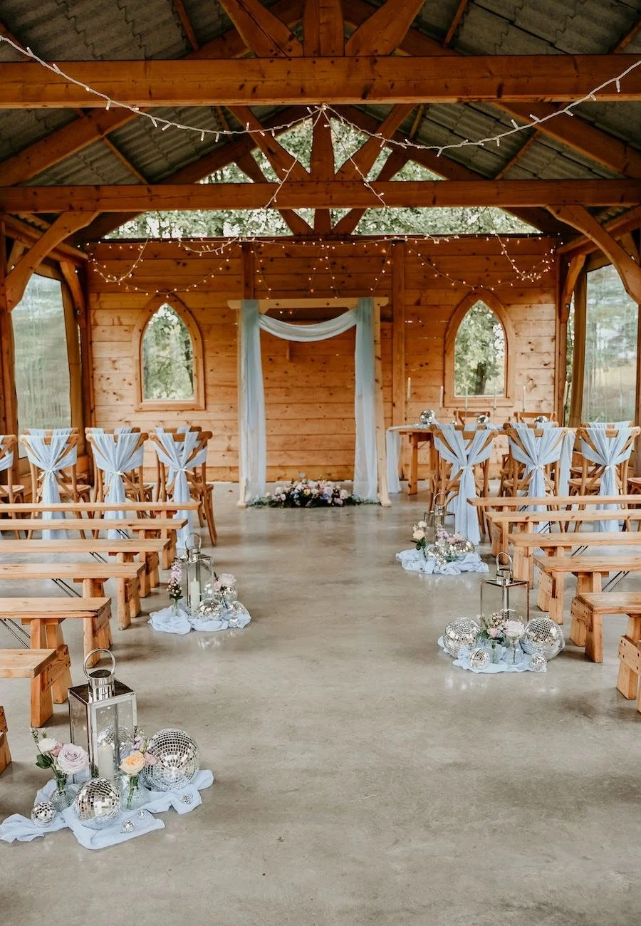 Wedding Styling for Wedding Breakfast at Hidden Hive Tipi's