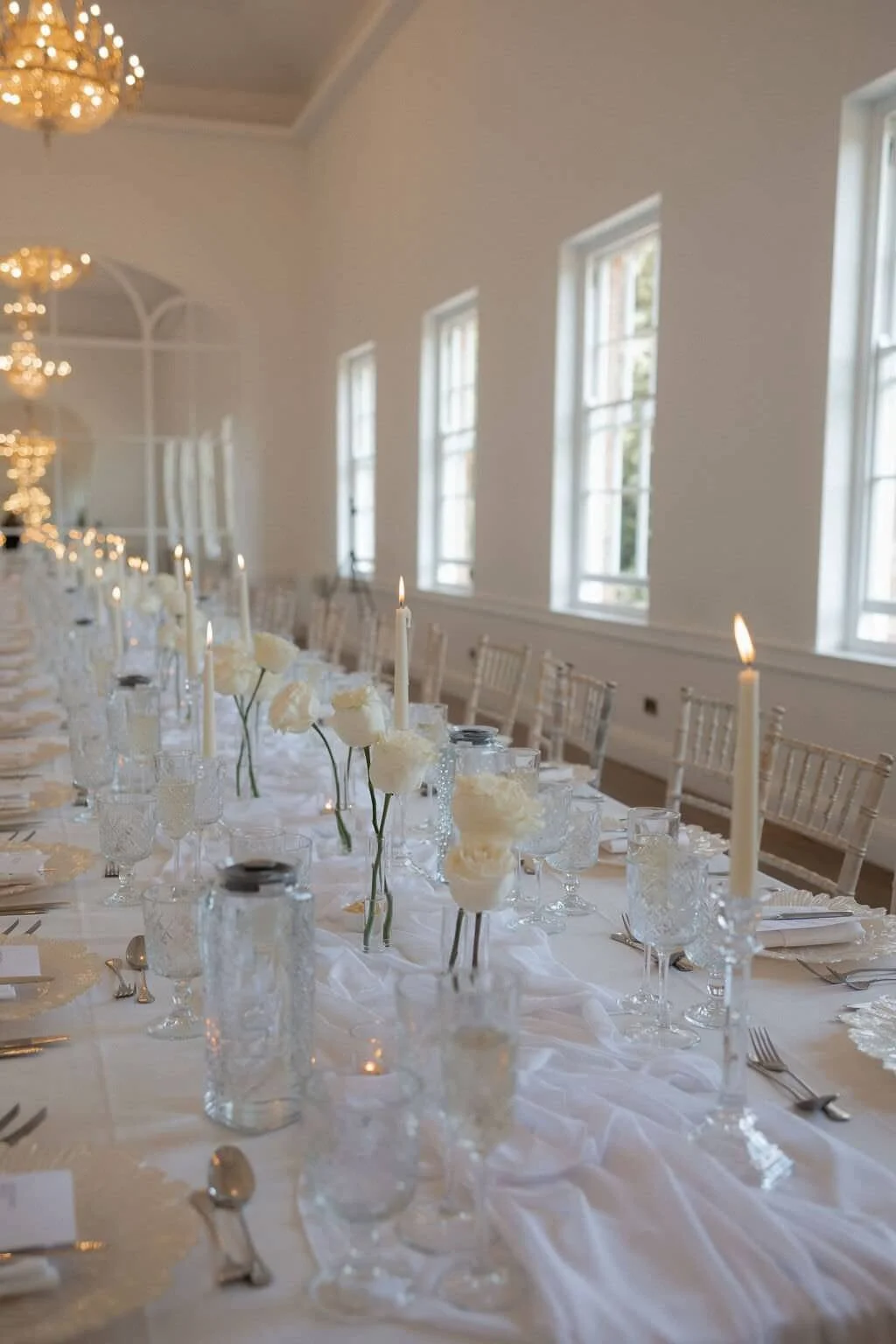 Simple Wedding Styling for Wedding Breakfast at Norwood Park.