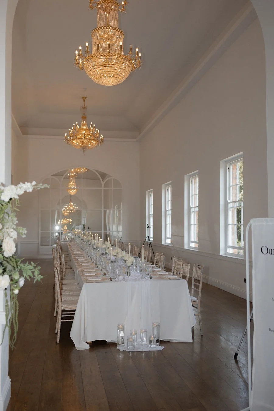 Wedding Styling for Wedding Breakfast at Norwood Park