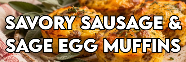 Savory Sausage &amp; Sage Egg Muffins