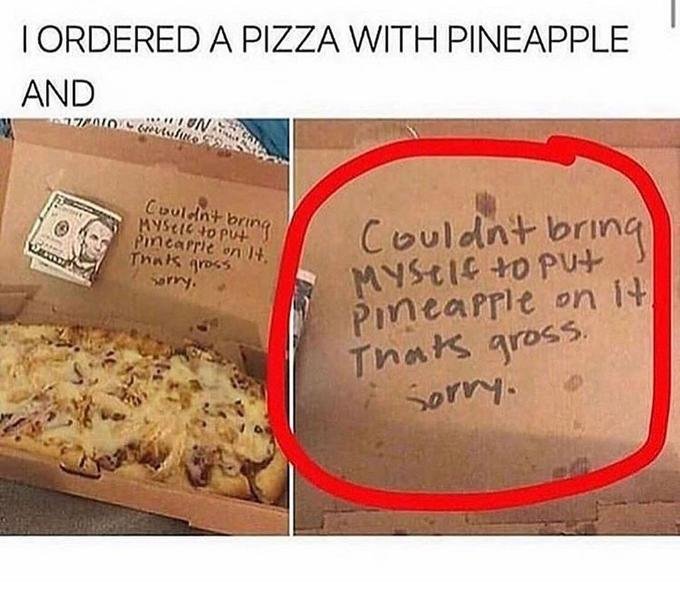 Pineapple on Pizza is Wrong