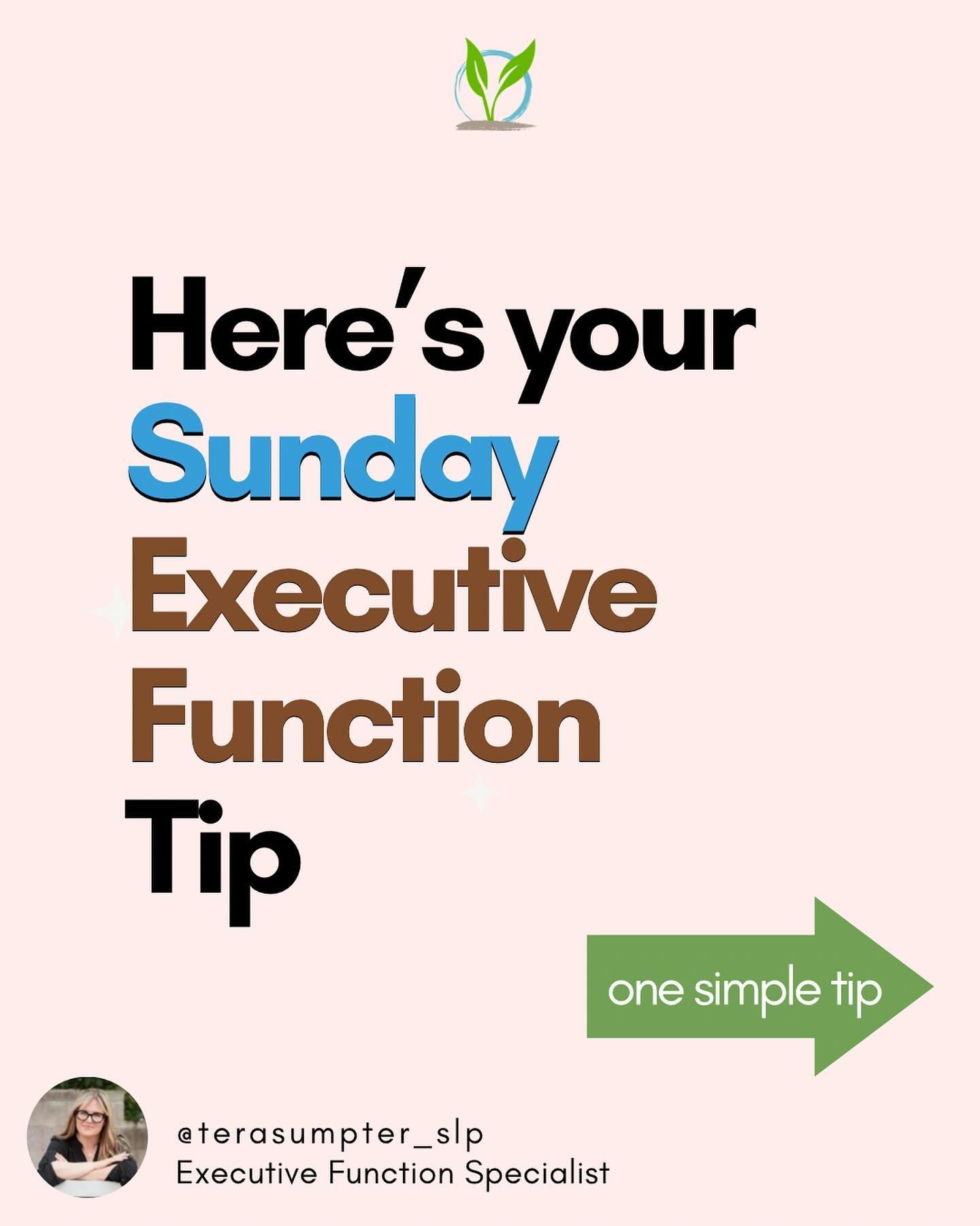 Bring on Monday! 💪🧠⭐️

Combatting the Sunday Scaries one Executive Function tip at a time! 

Procrastination is an initiation need. Initiation is an Executive Function skill. 

Initiation requires skilled planning that we self-evaluate for our own 