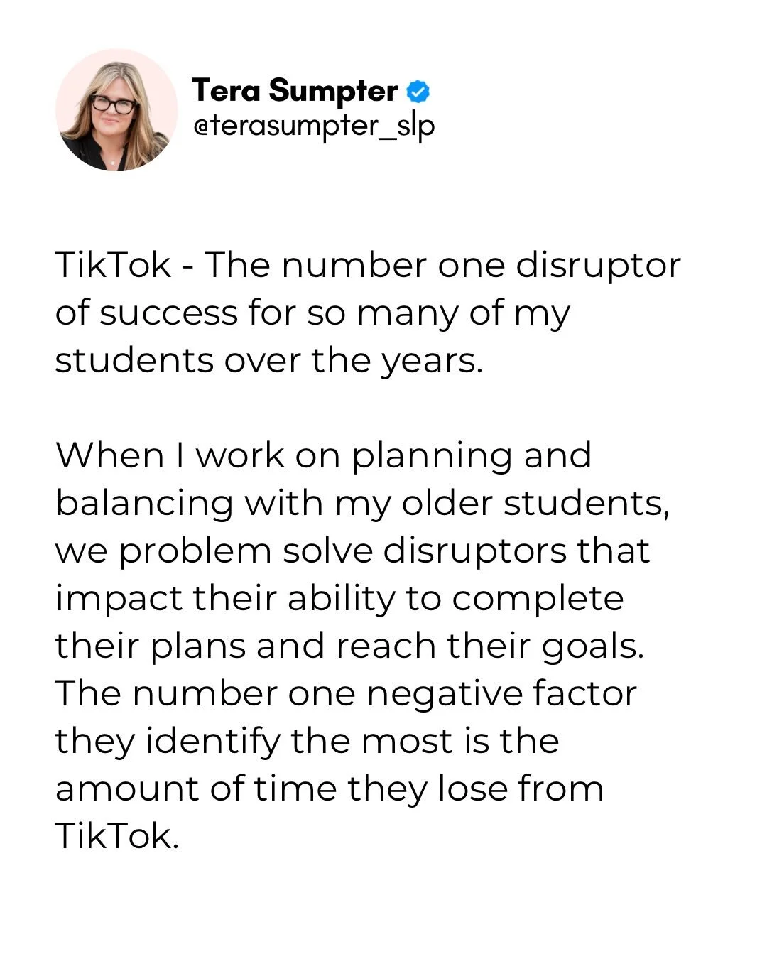 I&rsquo;m not here to vilify TikTok or any other technology for that matter. I&rsquo;m not a black or white-all or nothing thinker. I live in the gray.

I realize that technology and social media is here to stay.

The question for most people shouldn