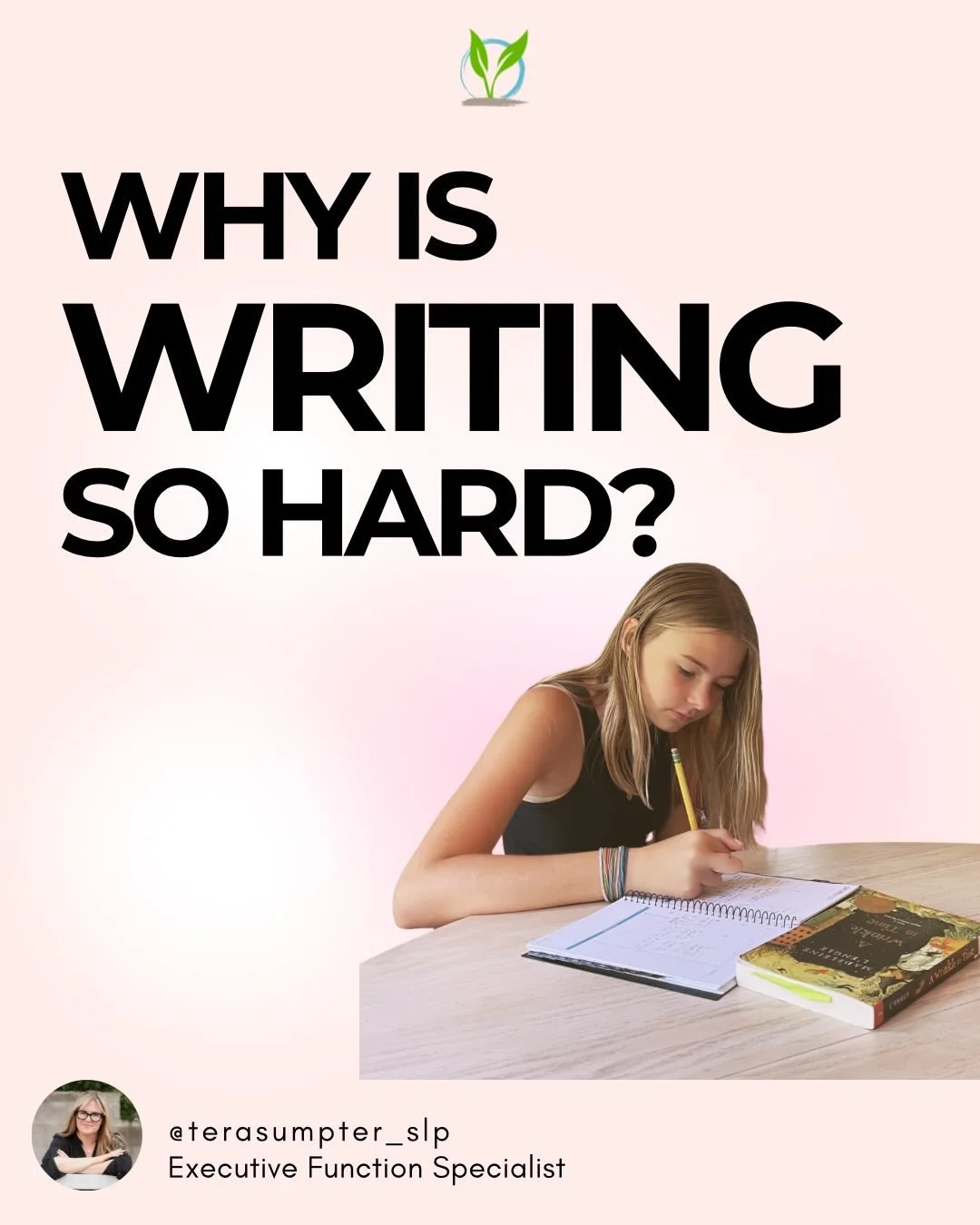 Writing is the highest and most difficult form of expression. 

It requires a significant amount of executive function, language and motor planning. 

Many children need support with this development. 

Flip through all of the above slides to find wa