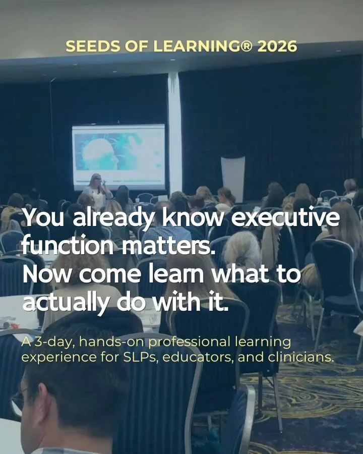 Swipe through 👉  this one&rsquo;s for every SLP, educator, and clinician who&rsquo;s left a conference inspired and returned to work unsure.

The 2026 Executive Function Symposium was built for the gap between knowing and doing.

Three days. In pers