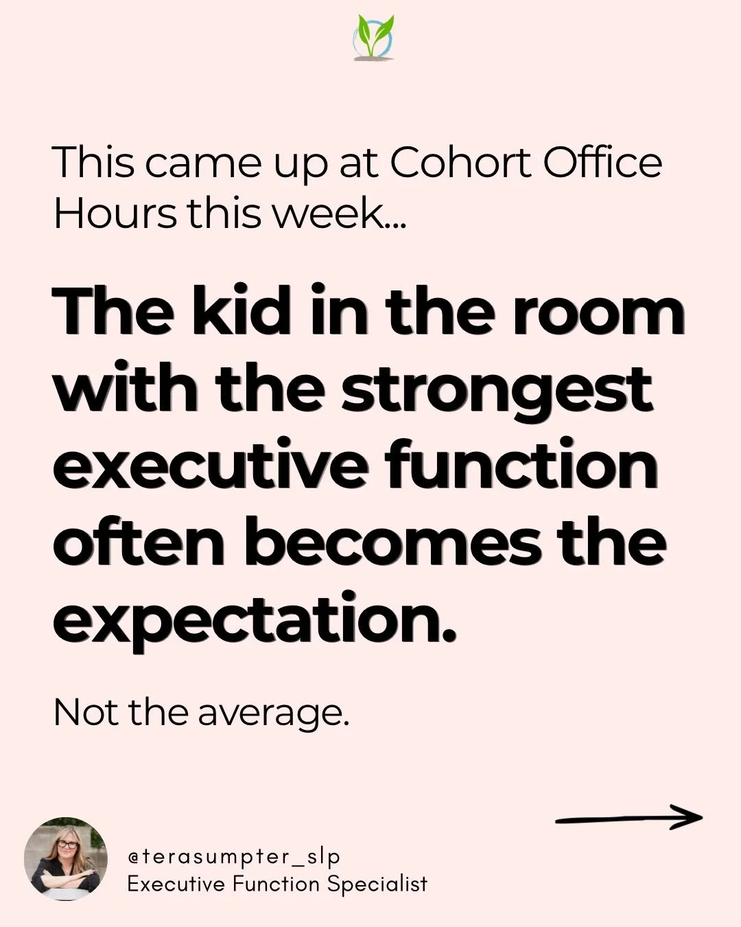 I think we sometimes mistake the child with the strongest executive function in the room for the developmental expectation.

But those are not the same thing.

Executive function develops over a long period of time. 

Inhibitory control grows rapidly
