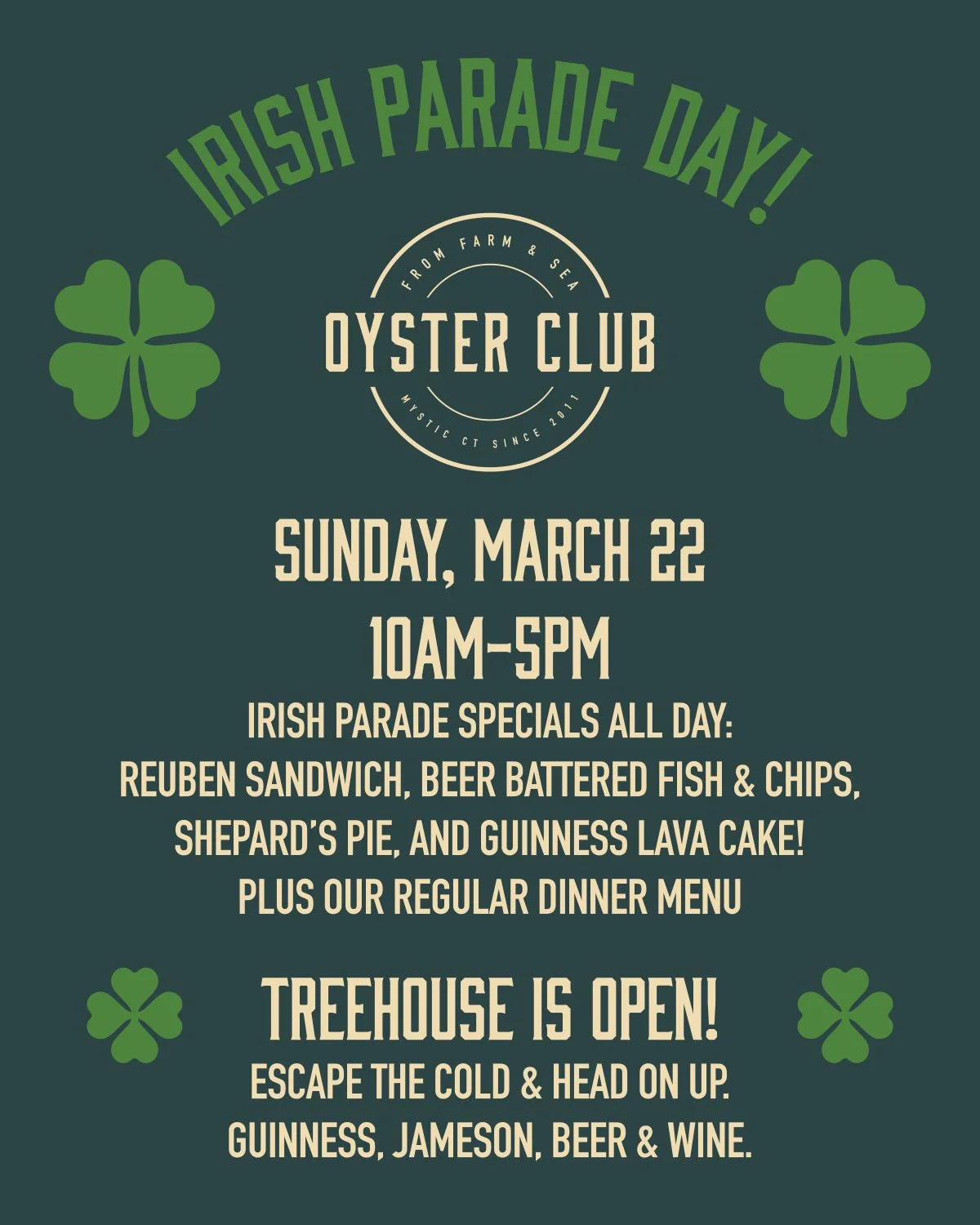 Parade Day at Oyster Club