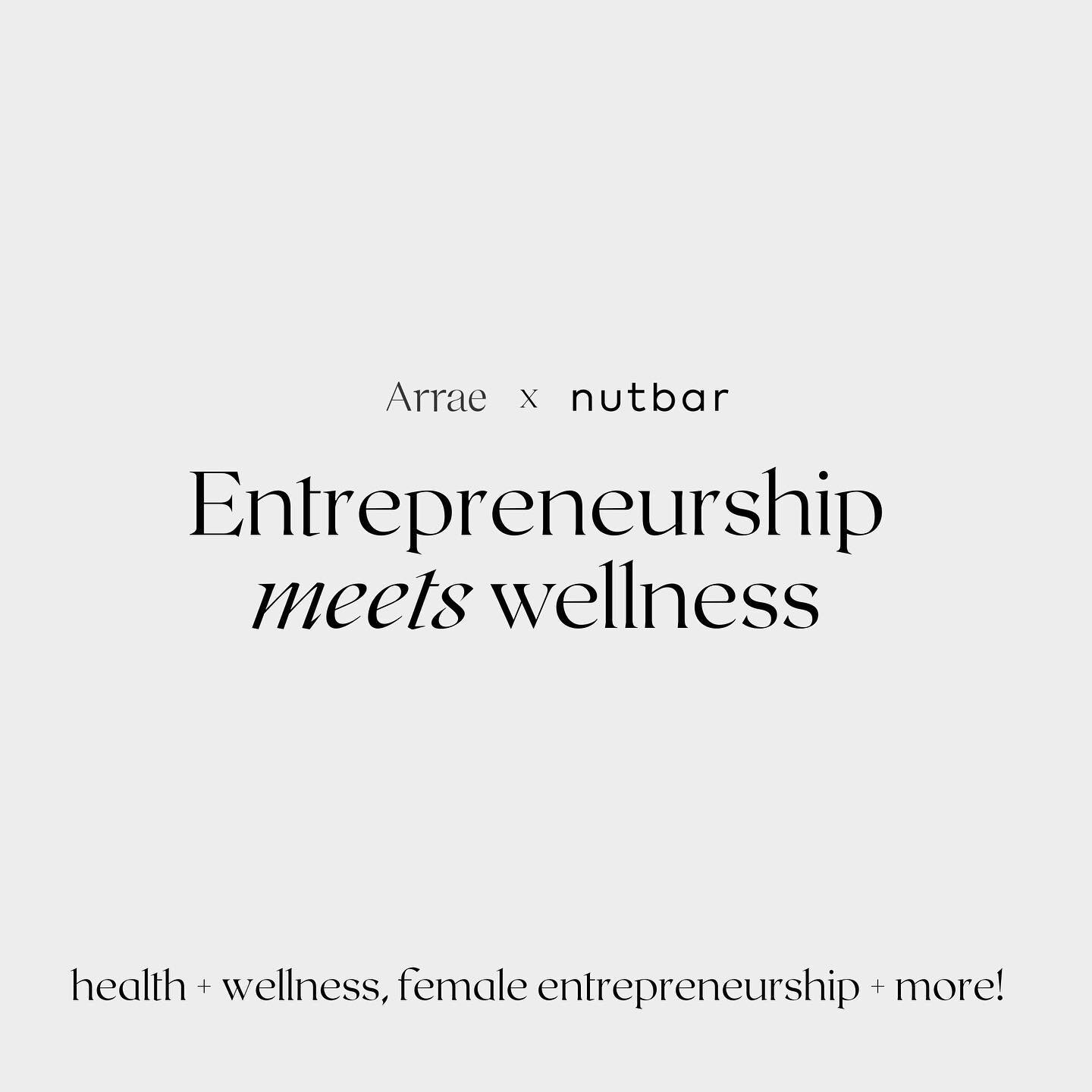 hey Toronto #MYBSISTERS 📢 join @nitsanraiter at the @arrae.co x @nutbar.co entrepreneurship meets wellness event on November 24th 💅🏼 you&rsquo;ll hear from some badass female entrepreneurs on the importance of balancing wellness for success. limit