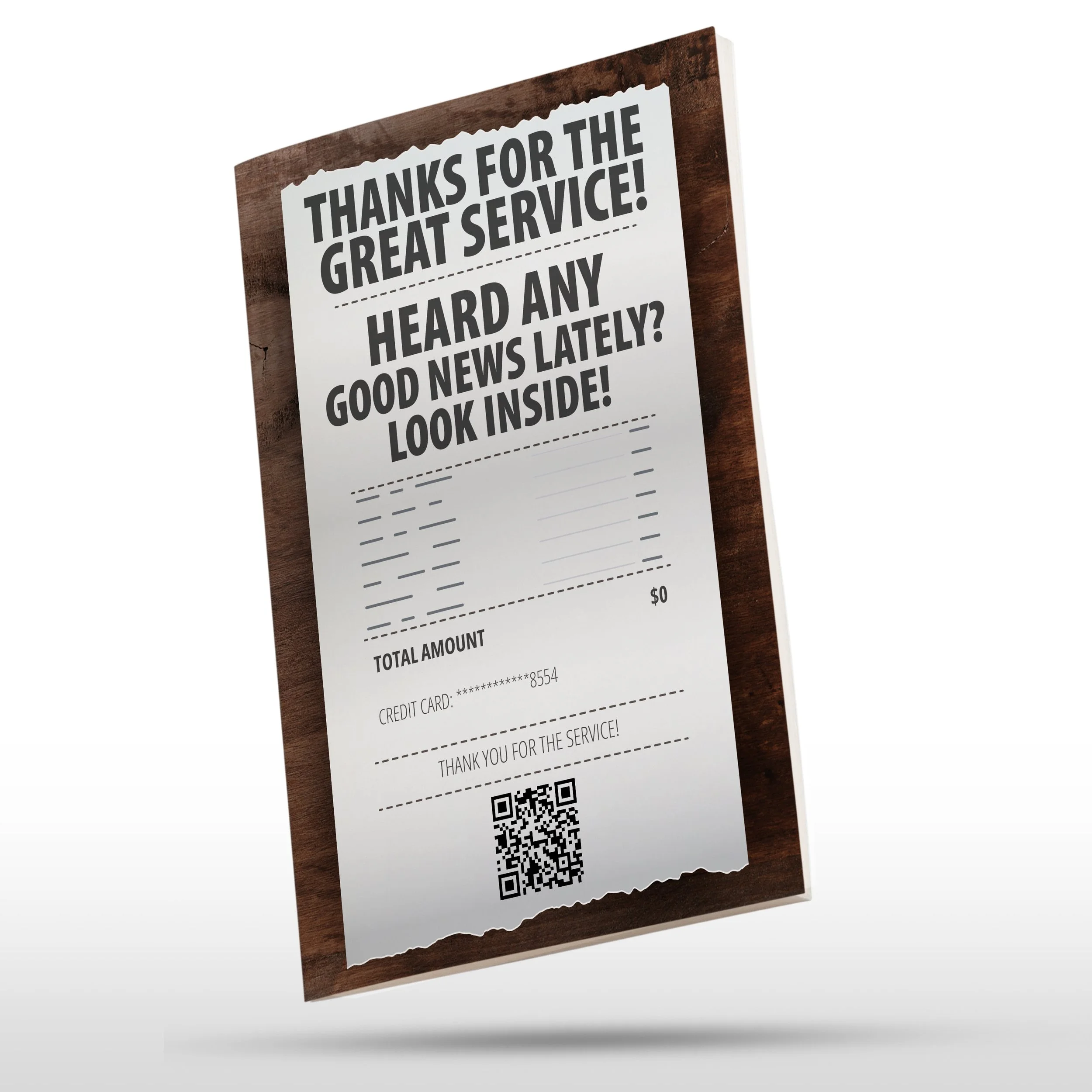 Thank You For The Great Service: Free Grace Gospel Tract for Restaurant Servers