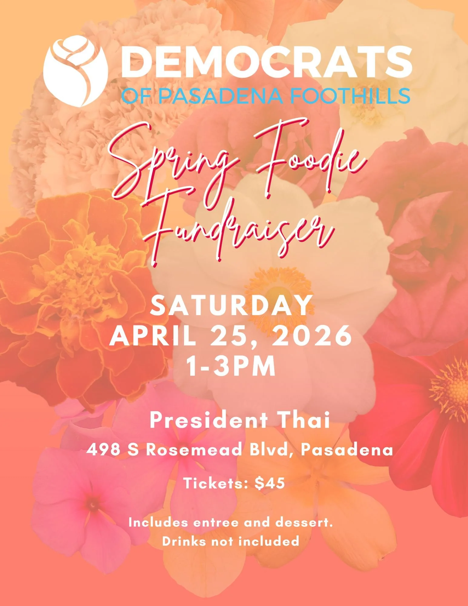 Spring fundraiser 1-3PM sat. april 25, 2026