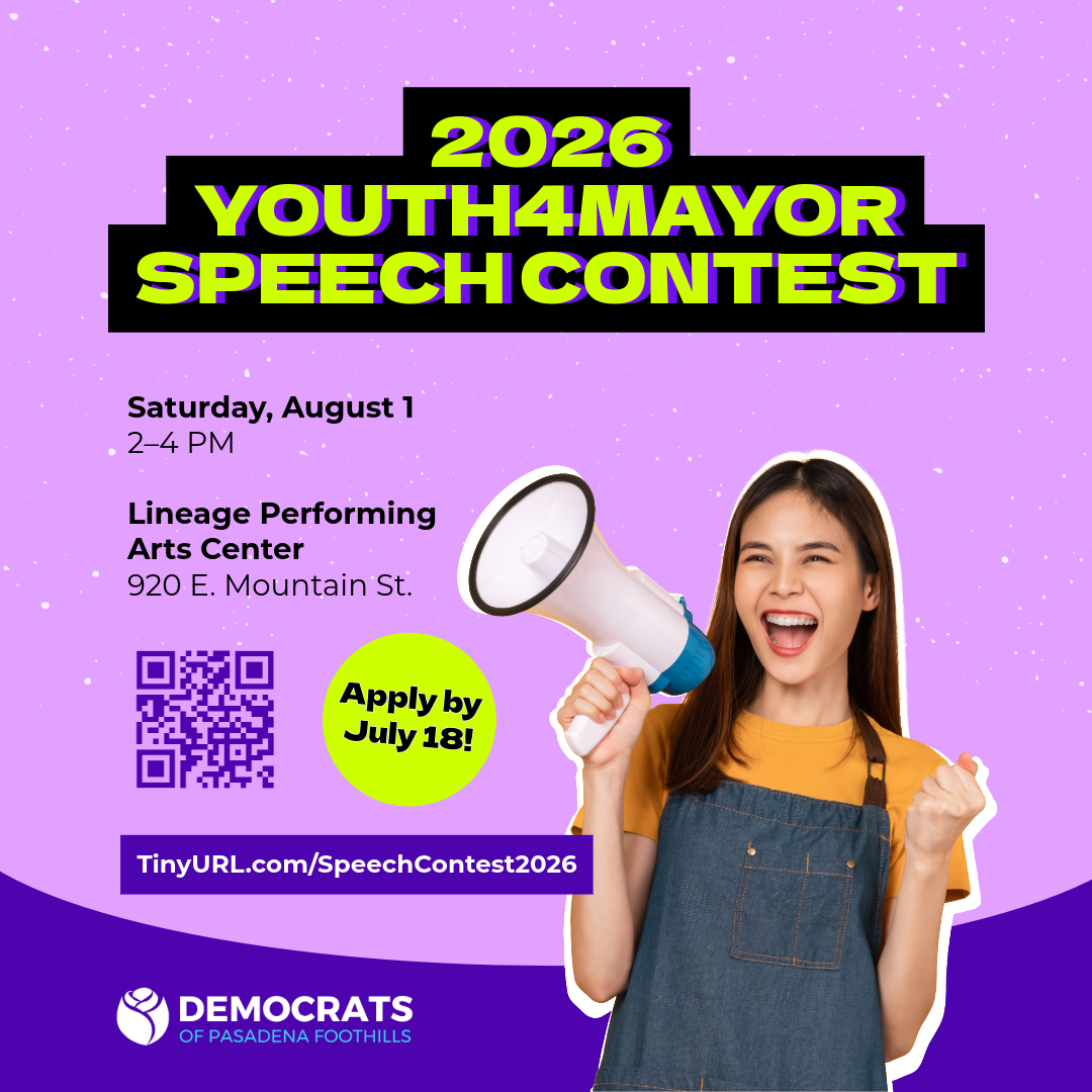 Youth 4 mayor speech contest sat aug 1, 2026 2-4pm