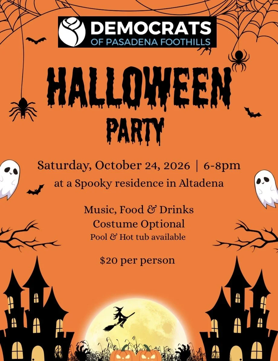 Halloween Party sat. oct 24, 2026 6-8pm