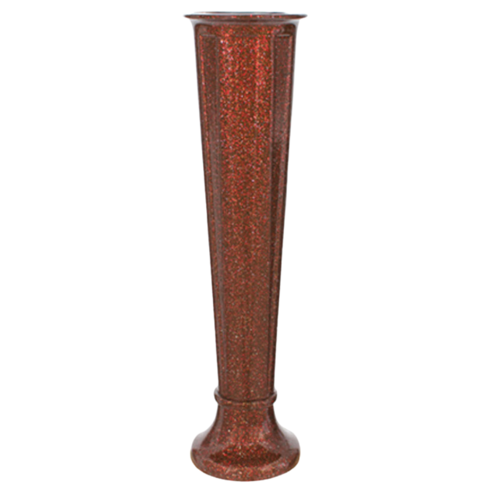 Image of a fluted, flared vase