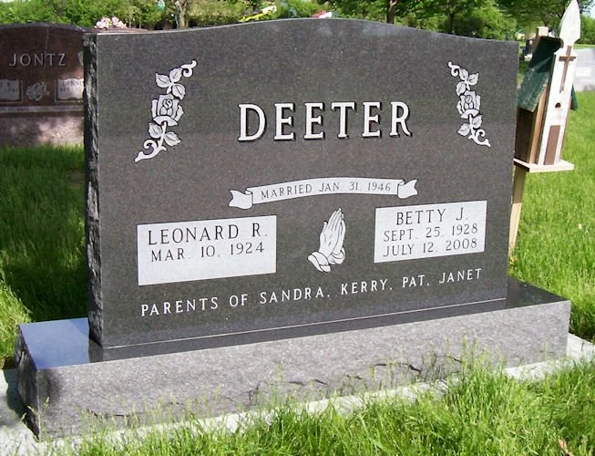 Monument Style Granite Memorials – Iowa Upright Monuments — McCall Monument