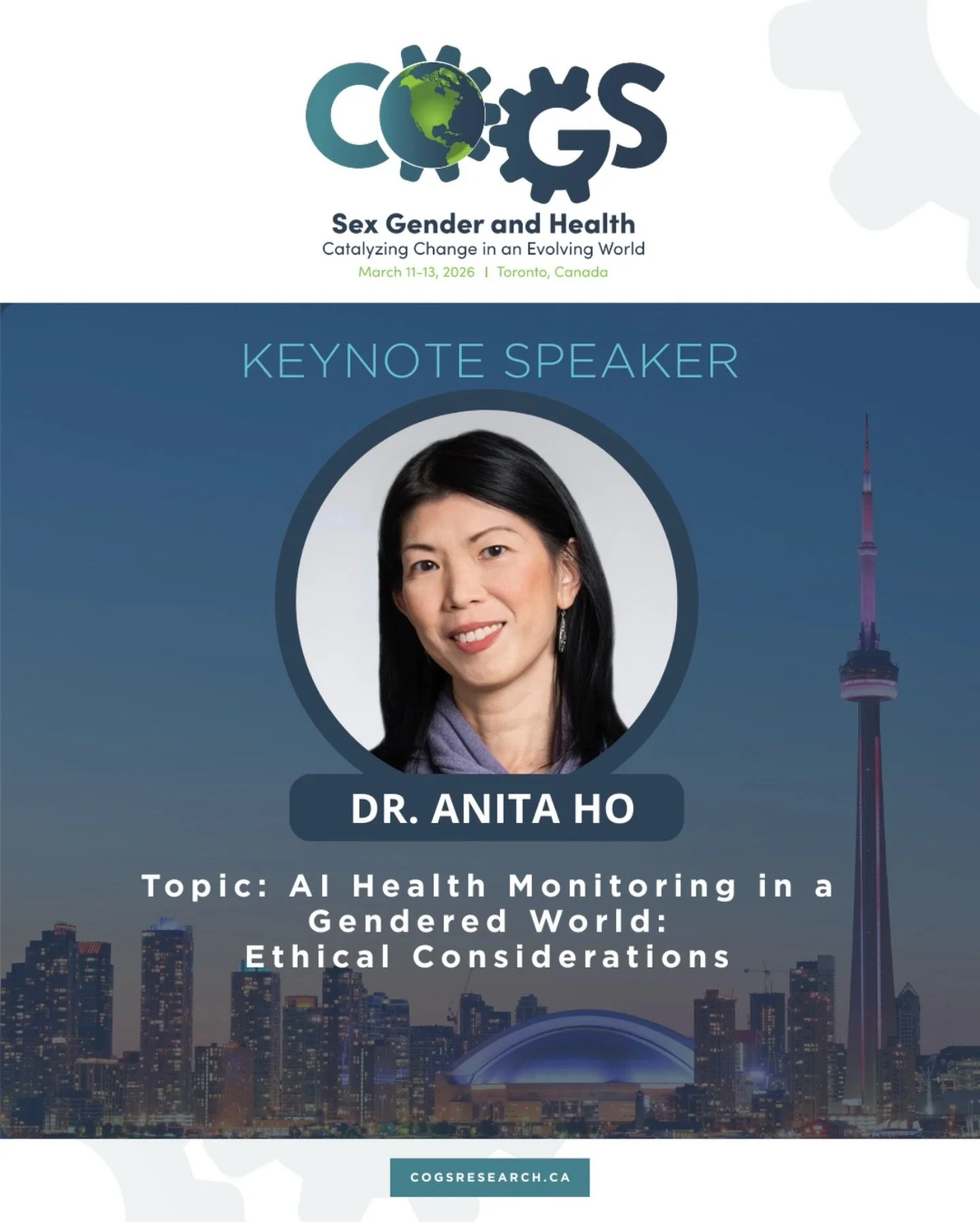 Is AI in healthcare truly neutral?

Join us at #COGS2026 as bioethicist Dr. Anita Ho dives deep into the ethics of technology with her keynote: &ldquo;AI Health Monitoring in a Gendered World: Ethical Considerations.&rdquo;

Dr. Ho brings a unique pe