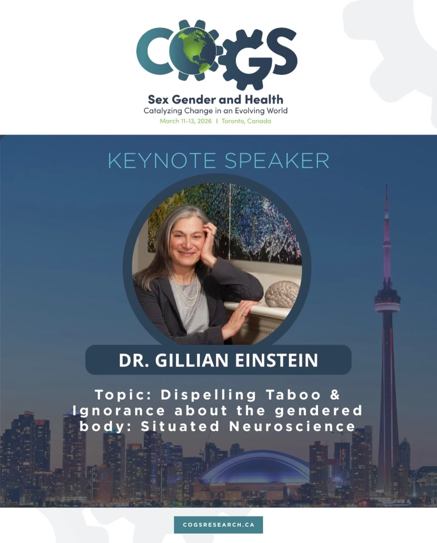 &ldquo;Why do more women than men have Alzheimer&rsquo;s disease?&rdquo;

This is just one of the critical questions Dr. Gillian Einstein is answering. As the Founder and President of COGS Research and a Professor at the University of Toronto, Dr. Ei