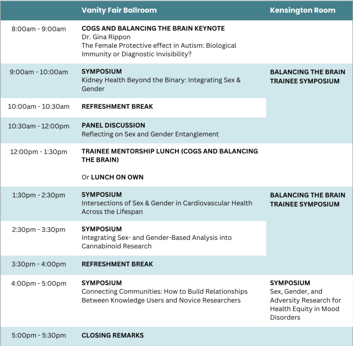 Program — COGS 3rd International Meeting — Canadian Organization for ...