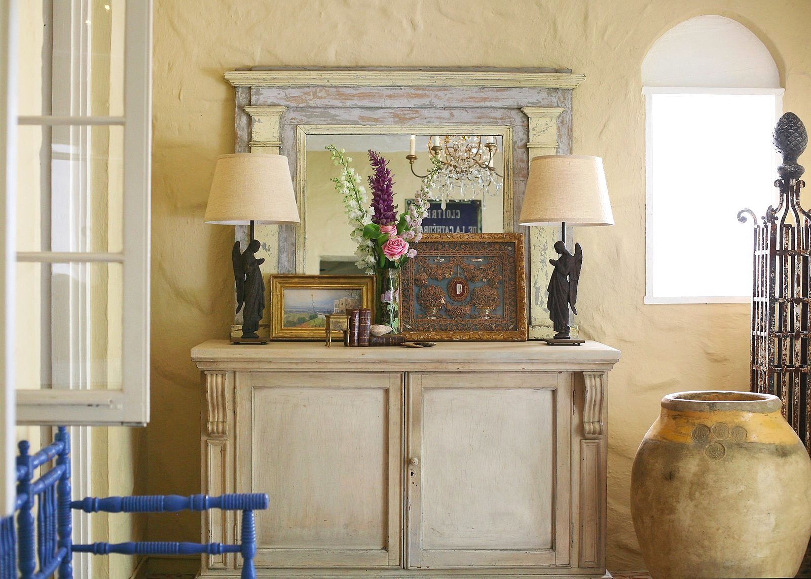 Old Spanish Coral Gables home with antique furniture.