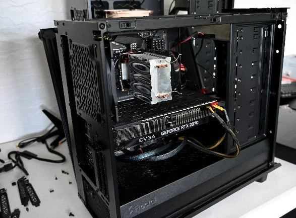 computer being worked on