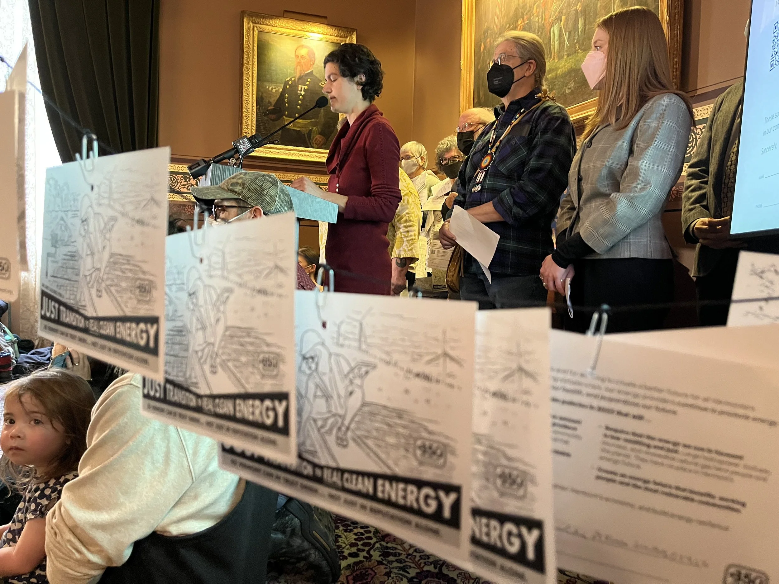 Press Statement: 350VT Postcard Delivery &amp; Legislative Asks - Delivered by Marisa Keller, 350VT Communications Team Member