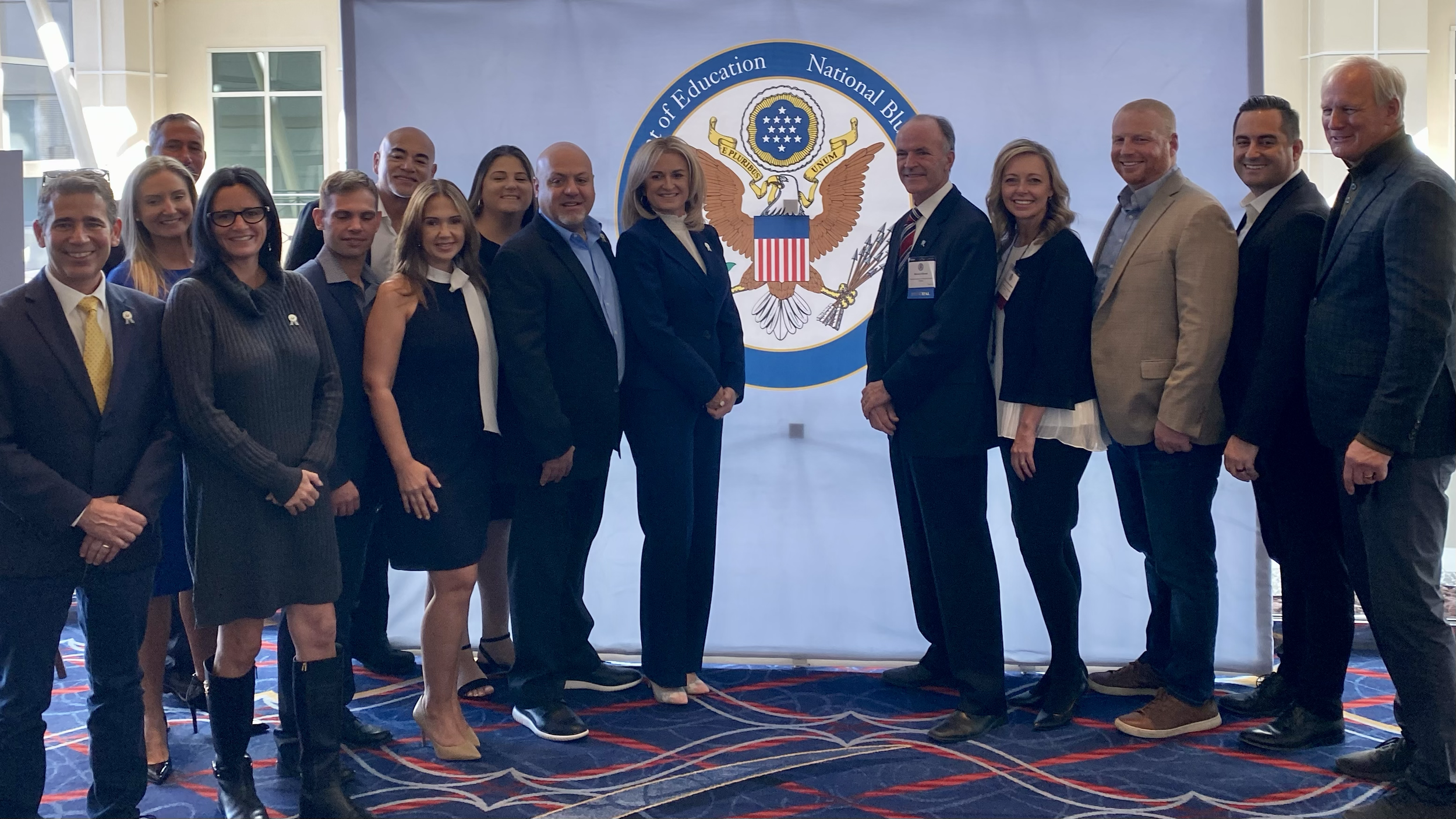 Las Vegas-based marketing expert, and CEO of top Las Vegas Marketing firm Revenue Media Group, Travis Keys, participating in a National Blue Ribbon Schools ceremony