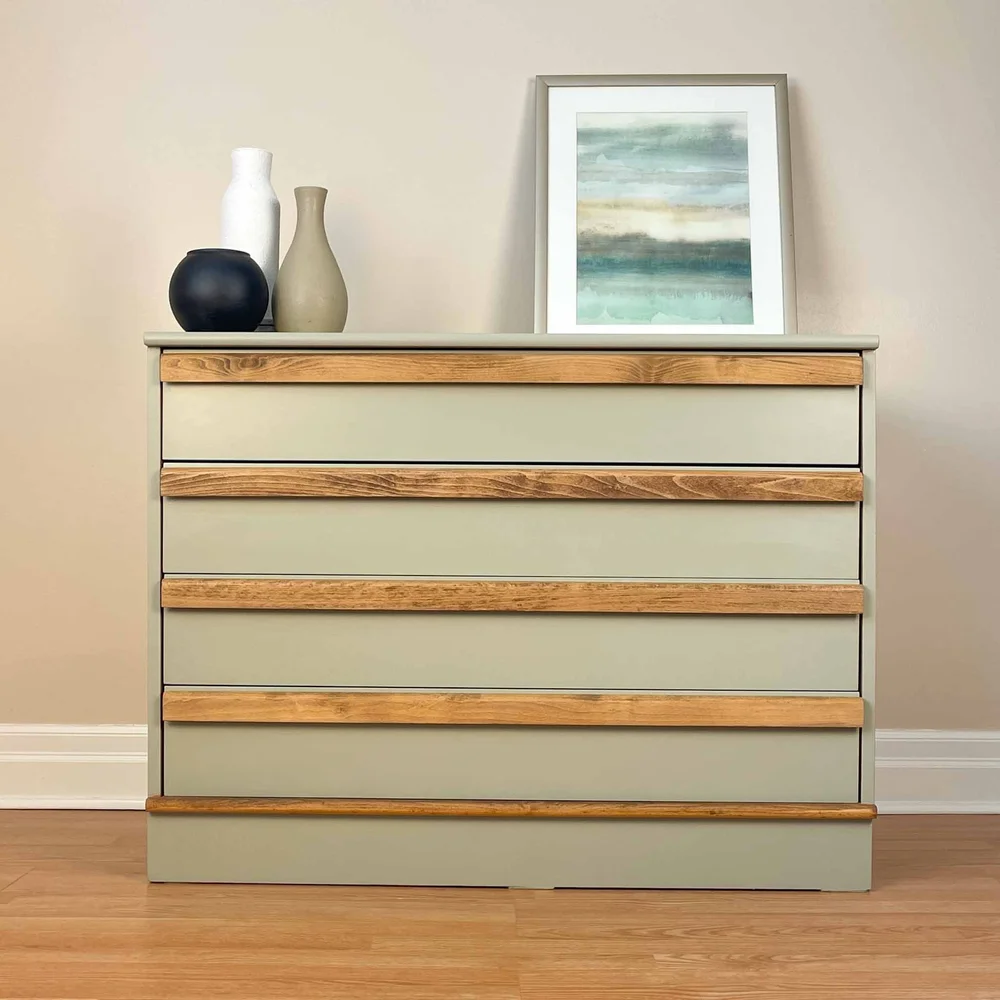 green emerald velvet dress Teddi® 6 Drawer Dresser with Customizable Knobs main image 1