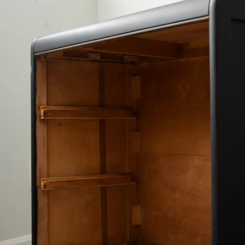 Vintage Black Small Dresser After 5 Furnished Vintage Black Small Dresser After 5 Furnished