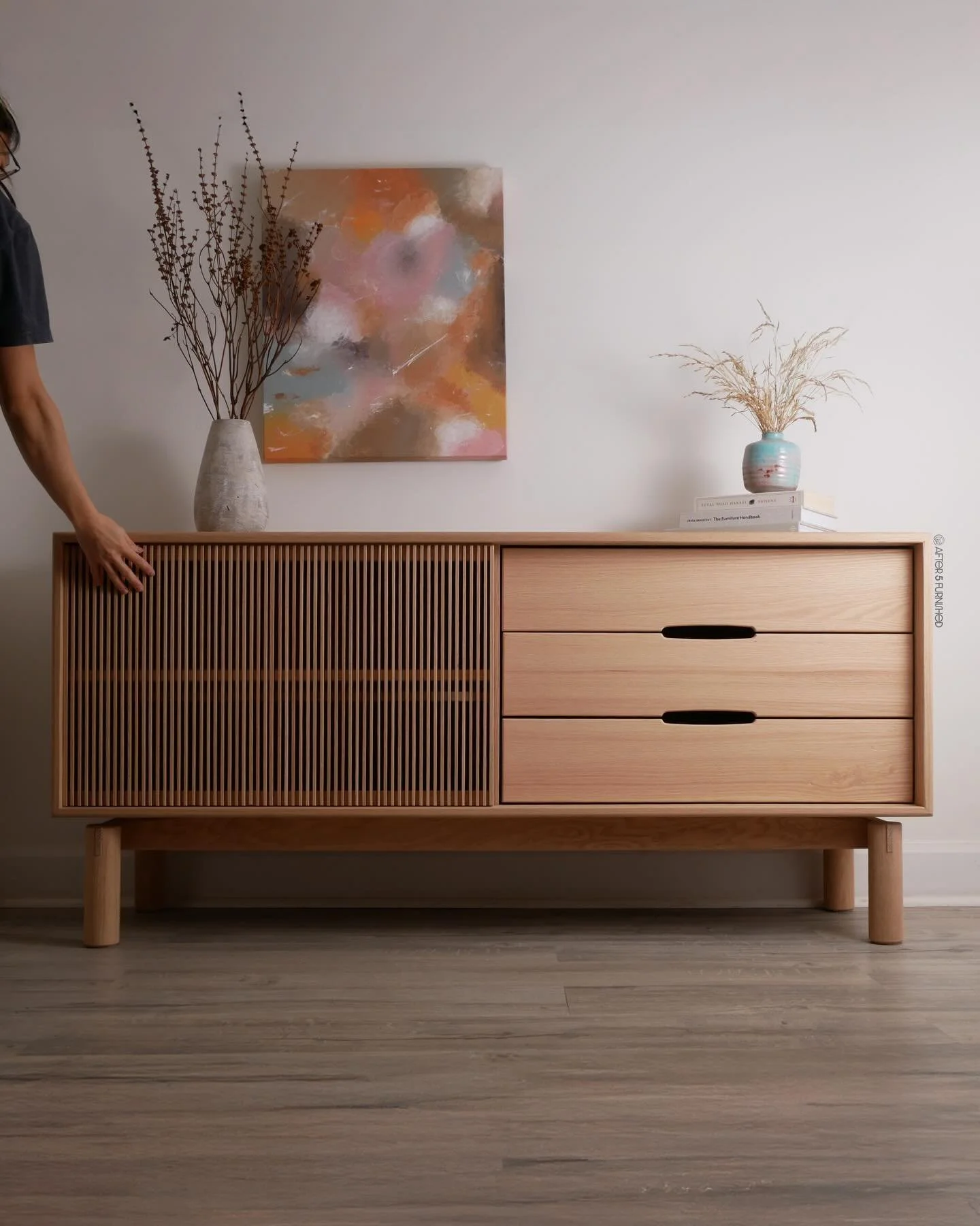 The evolution of the slatted credenza (in reverse).

I definitely cringe at older projects, but it&rsquo;s also pretty rewarding to see how far I&rsquo;ve come. It&rsquo;s been 2.5 fast-paced years since I first started, and there&rsquo;s still much 