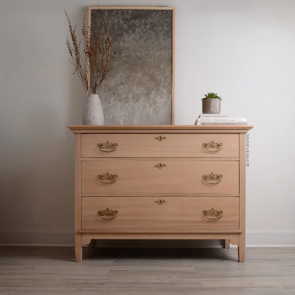 Refinished Antique Solid Maple 3-Drawer Dresser | Vintage Solid Wood Dresser  Toronto  After 5 Furnished