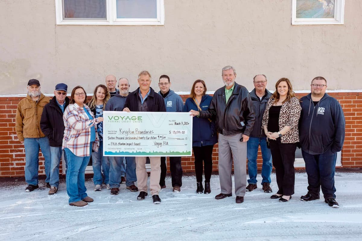 Voyage FCU partners with Federal Home Loan Bank of Des Moines to Award $13,125 to Kingdom Boundaries Prison Aftercare through Member Impact Fund