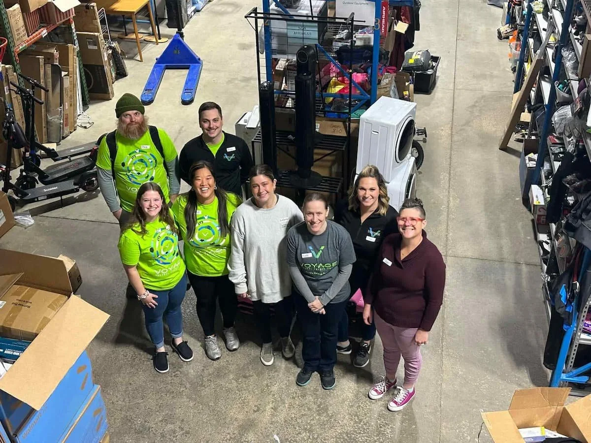 Voyage Team Community Involvement at Volunteers of America Great Goods