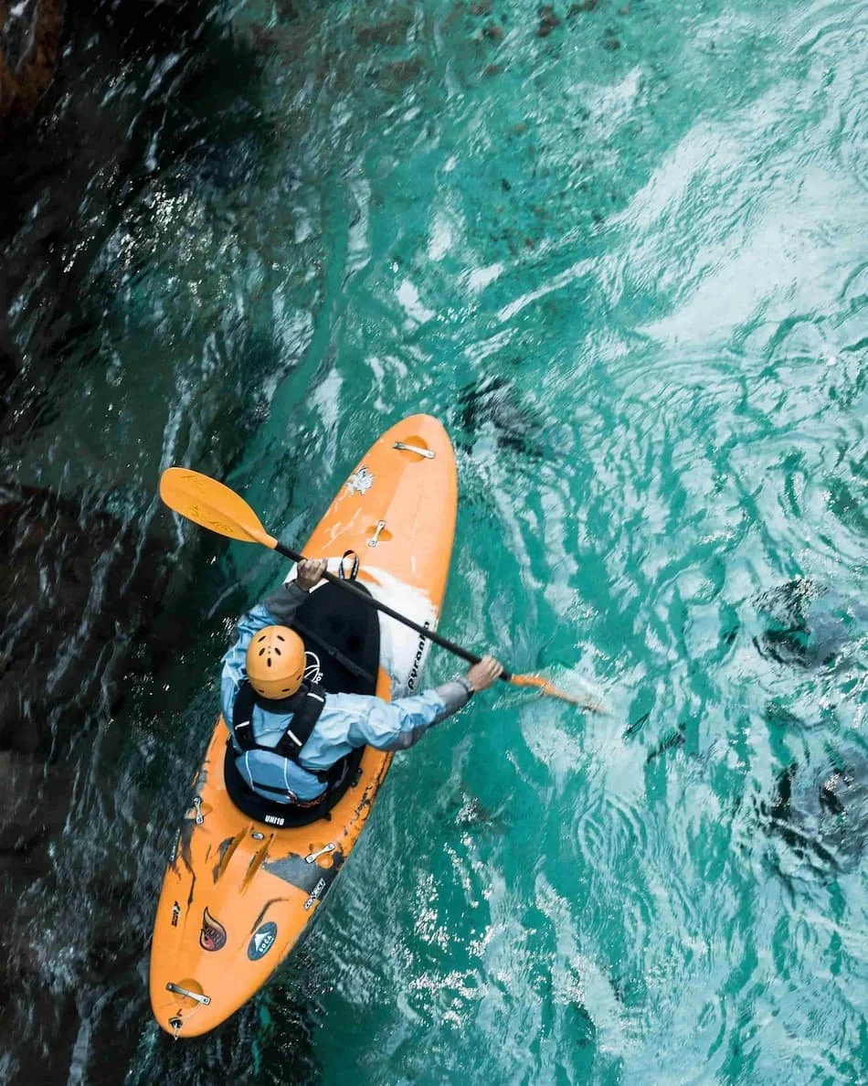 person in kayak