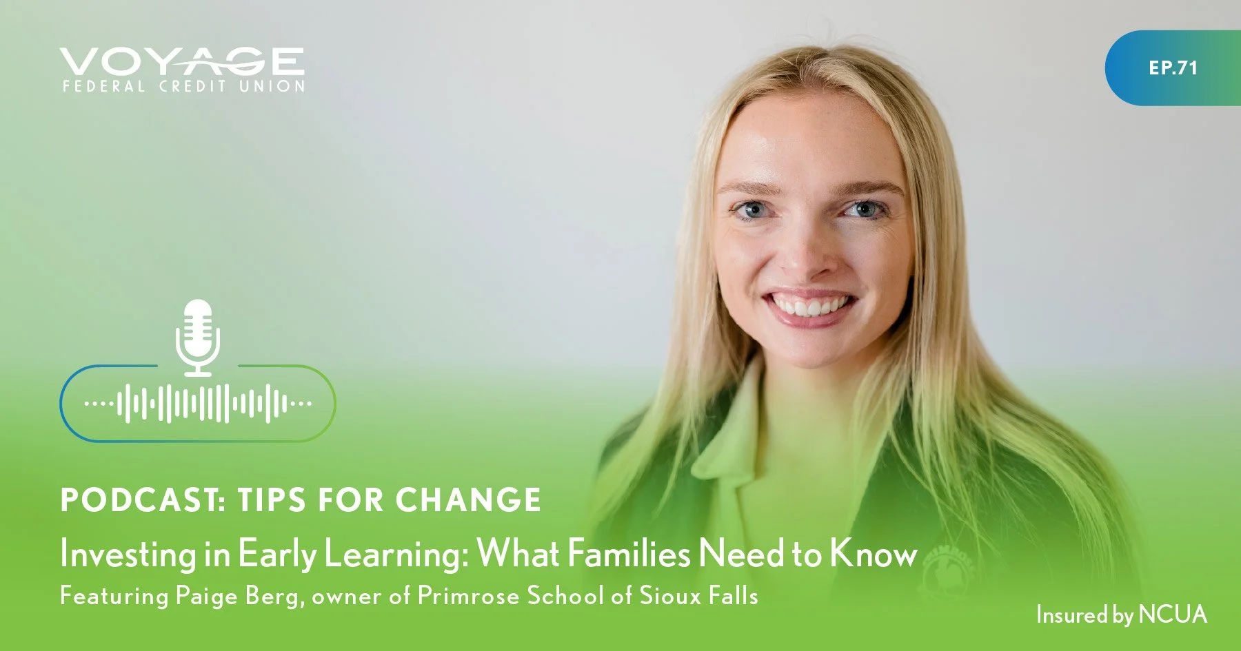 Tips for Change promotion for Paige Berg