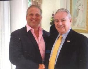 Sam Lehrer Miami and Republican State Legislator Tommy Thompson Discuss Charity Interests in Palm Beach, FL