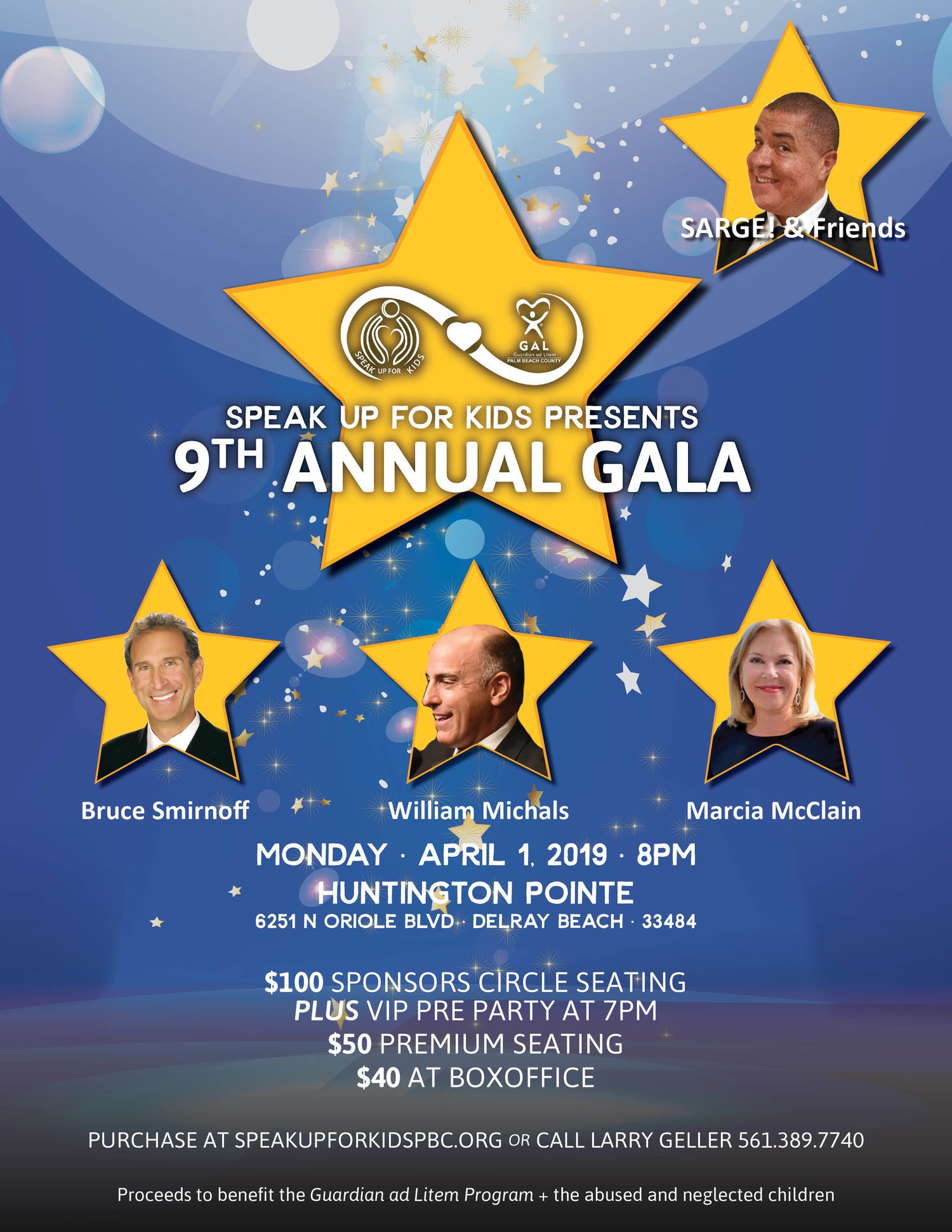 Press Release - Stars align to donate their time in honor of child victims of abuse