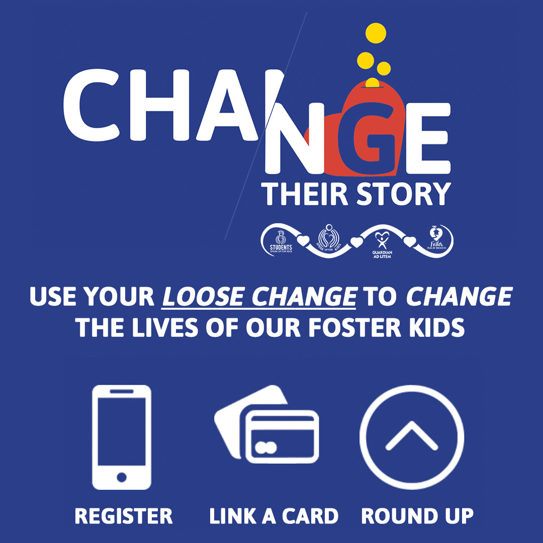 Are you looking to make an BIG IMPACT in a small way that's easier on your budget? 

You can make a difference with every swipe. Connect a card to round up your purchases to the next dollar and donate your change to children in foster care. At the en