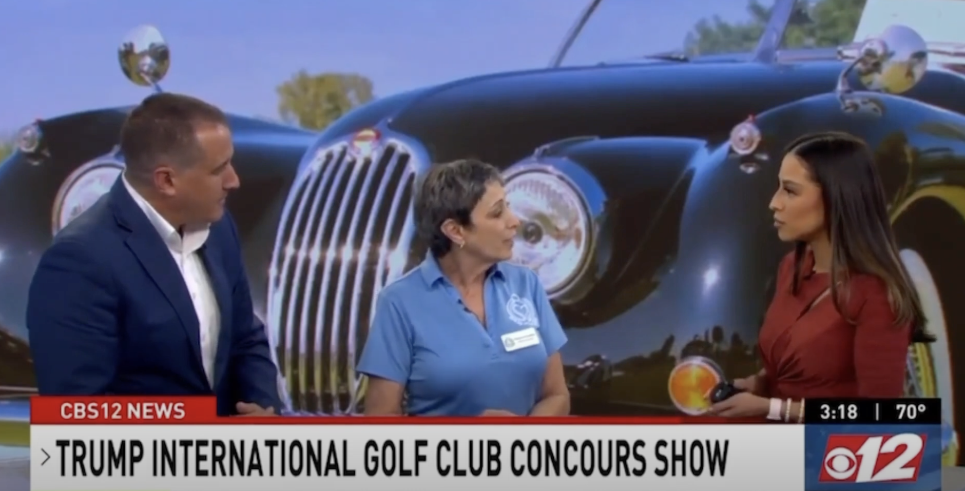 SUFK & Sydney Vallon of Palm Beach Concours Talk with Channel 12