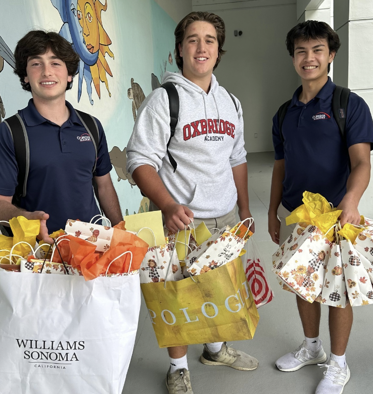 Oxbridge Thunderwolves Deliver Thanksgiving Cheer with Goodie Bags