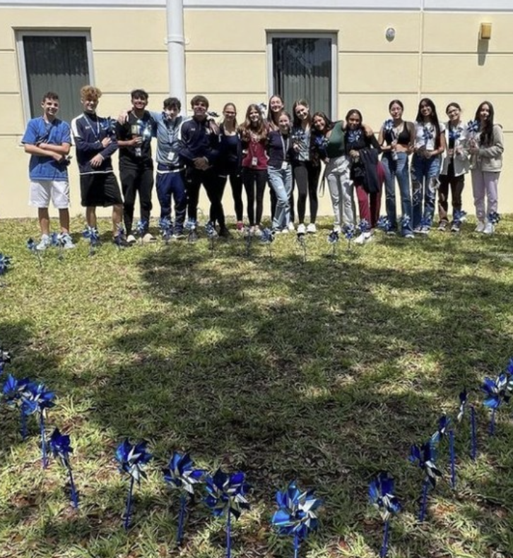 West Boca Bulls Plant Hope with CAP Pinwheel Garden