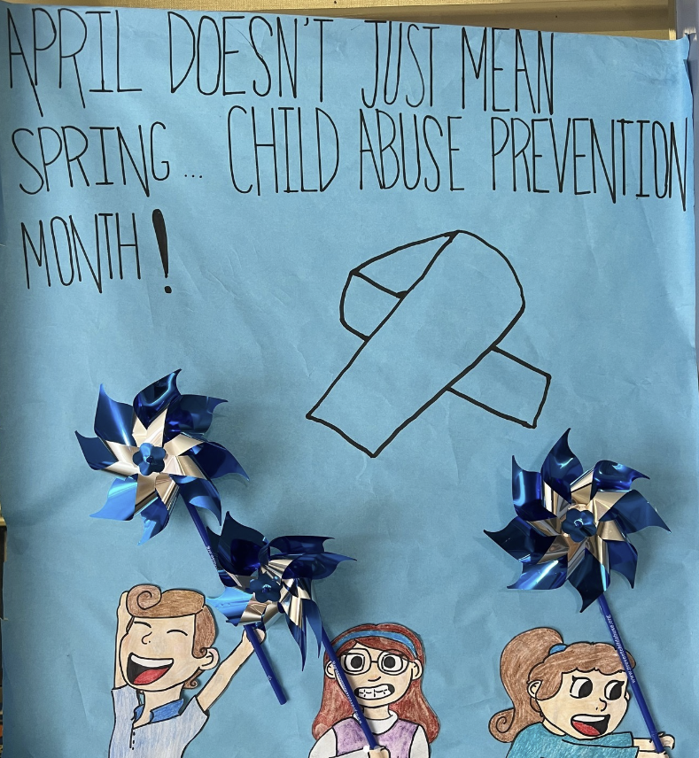 Wellington Landings Middle Gators Raise Awareness with CAP Posters, Pinwheels, and "Gator Chat"