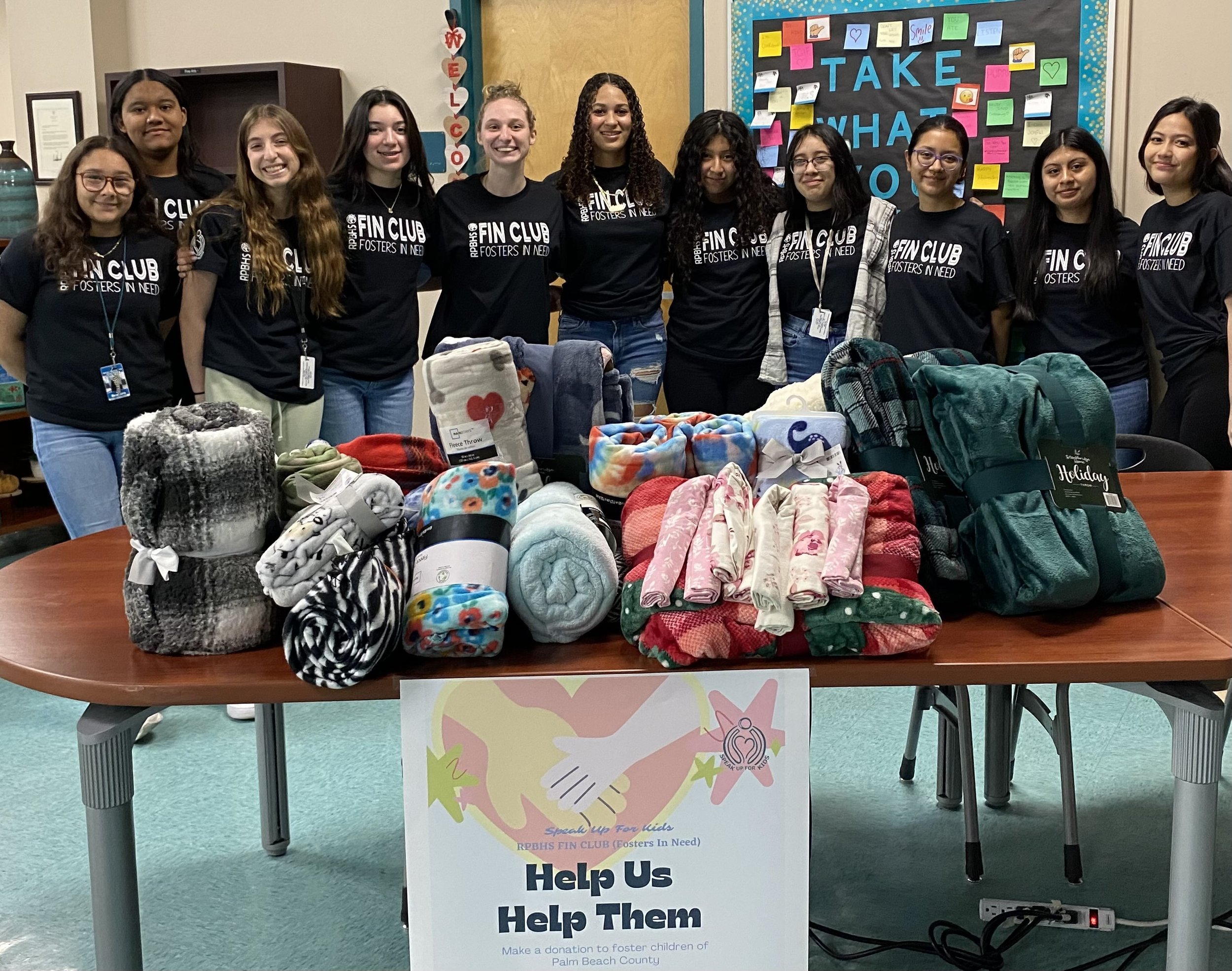 Royal Palm Beach Wildcats Wrap Kids in Kindness with Valentine’s Treats and Blankets