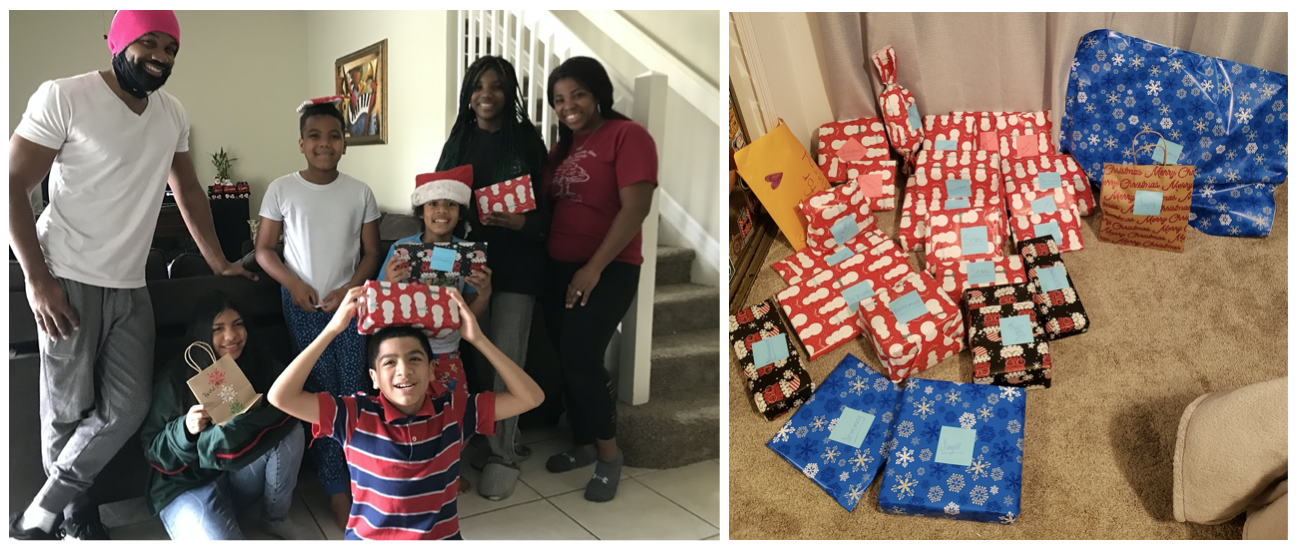High School Morale Club Brings Happiness for the Holidays to Foster Families